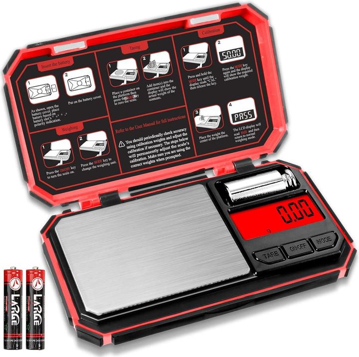 Swissdetector Bilancia digitale professionale tascabile - precisione 0,01g /200g