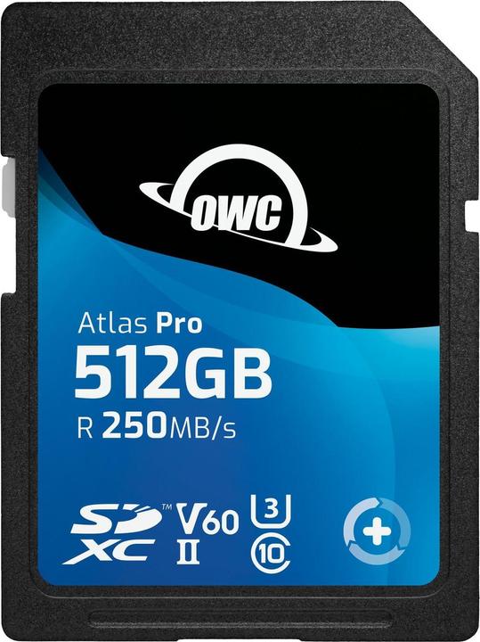 OWC Atlas Pro SDXC V60 UHS-II Memory Card 512GB (512 GB, SDXC, UHS-II)