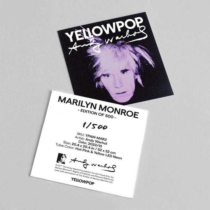 Actual product image YellowPop Andy Warhol Marilyn Monroe Small