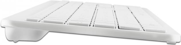 Actual product image Delock USB Tastatur 2,4 GHz kabellos weiss (flach) (Germany, Cable)