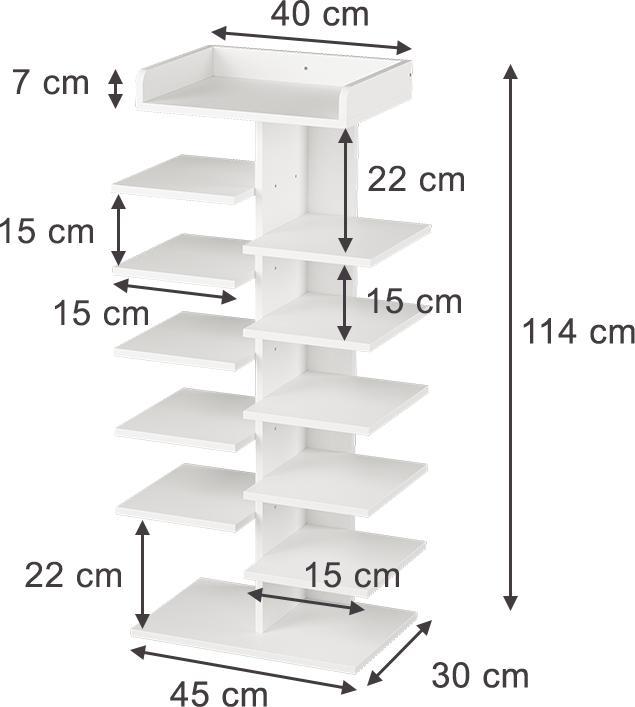 Produktbild Vicco Stepy (45 x 30 x 114 cm)