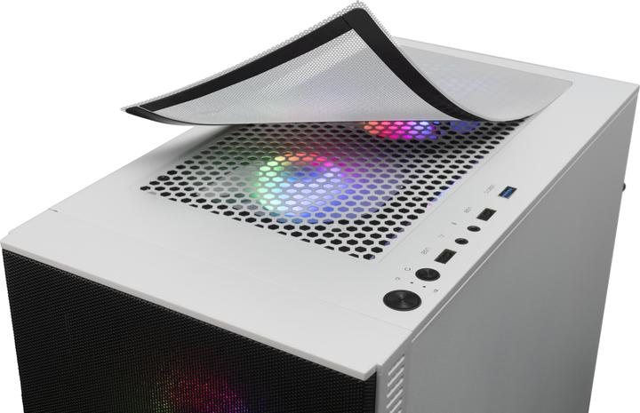 Actual product image Mars Gaming Boitier Mini Tour Micro Atx Mcz RGB Avec Panneau Vitré (Blanc) (Mini-ITX, mATX)
