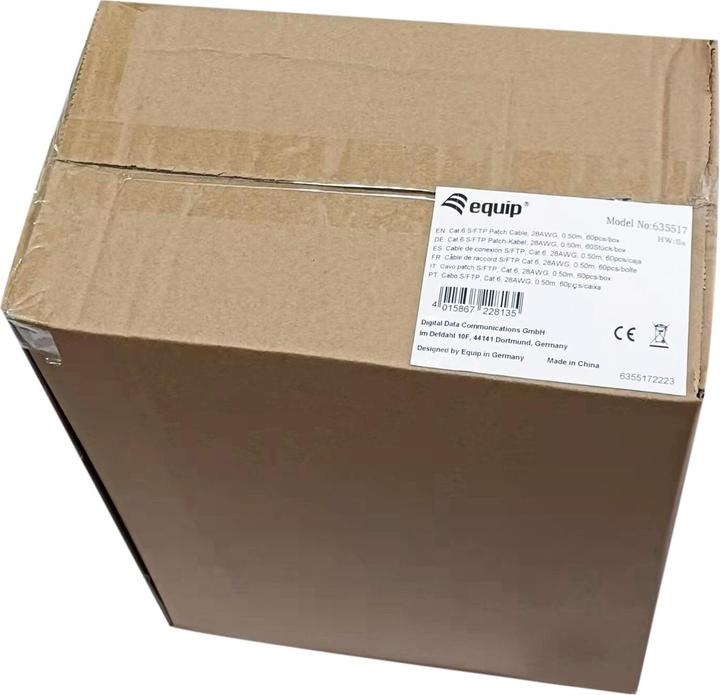 Actual product image equip Patch cable (S/FTP, CAT6, 0.50 m)