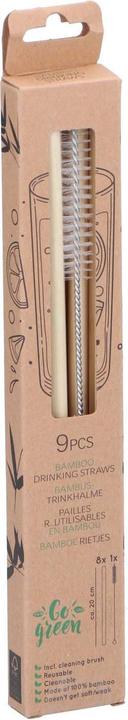 Immagine prodotto Cannucce 8pc in bambù con spazzola (9x)