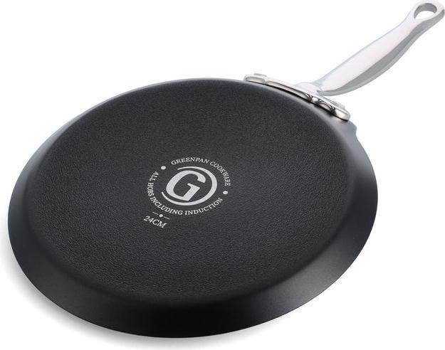 Produktbild Greenpan Barcelona Pro Pannenkoekenpan met keramische antikleeflaag met deksel 24 cm (24 cm, Bratpfanne, Aluminium)