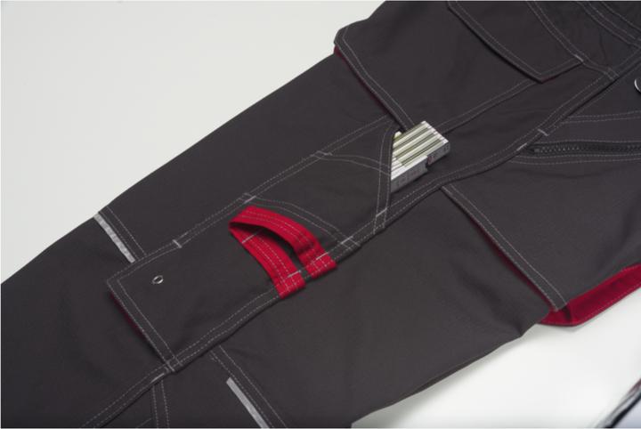 Produktbild Planam Latzhose anthrazit/rot 64 90 (90)