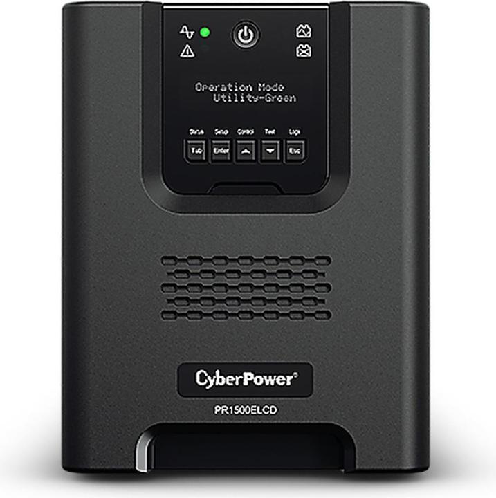 Immagine prodotto Cyberpower PR1500ELCD Line-Interactive 1500VA/1350W Sinsuwelle AVR LCD Output(8) IEC RS232 USB HID EPO SNM... (1500 VA, 1350 W, Interattivo linea UPS)