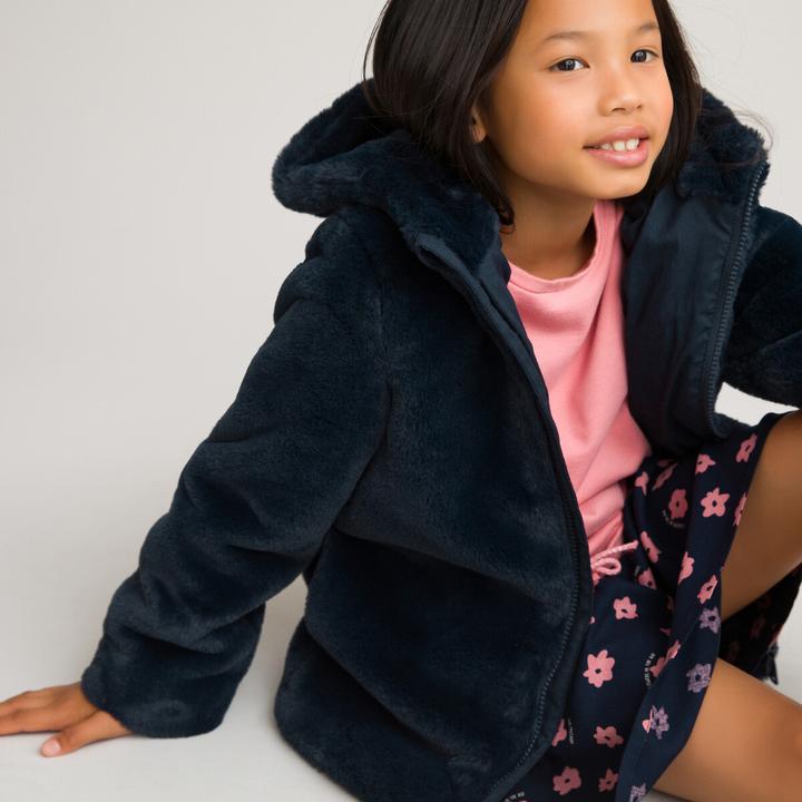 Produktbild La Redoute Collections Teddyfleece-Jacke mit Kapuze (M)