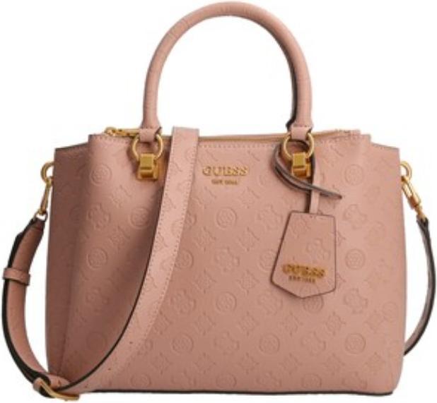 Actual product image Guess Satchel, Polyurethane, Textile Bag, Biscuit, HWPA84, For Women