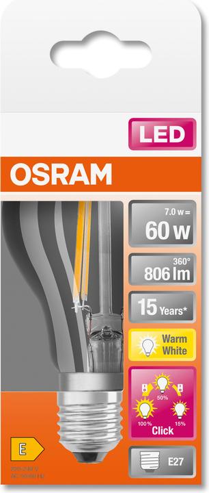 Image du produit Osram STAR+ THREE STEP DIM A60 (E27, 806 lm, 1 x)