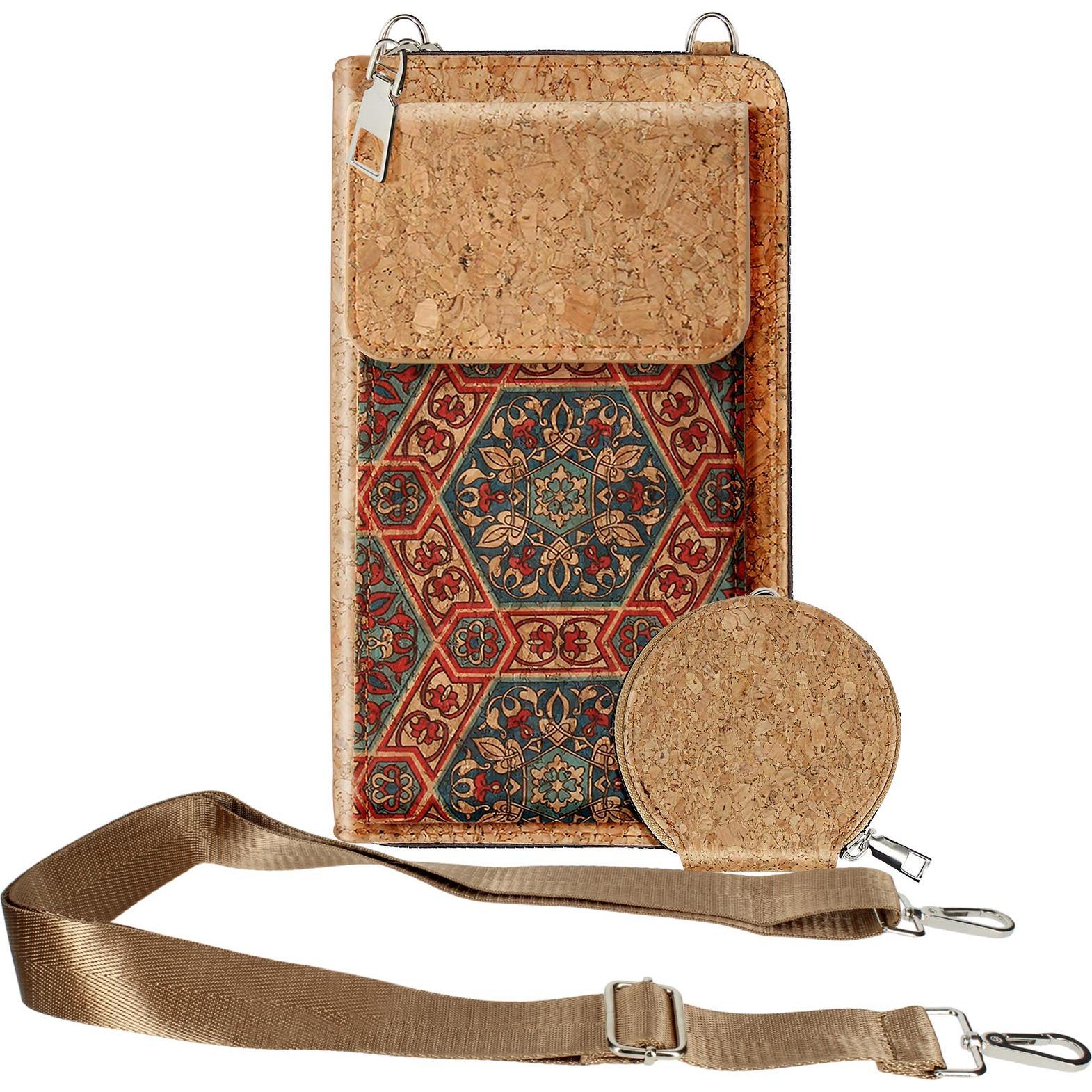 Avizar, Handtasche, CorkArt Korktasche, Mehrfarbig