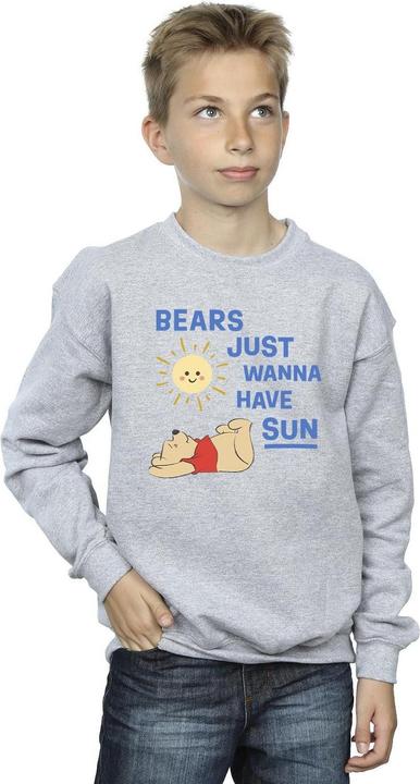 Actual product image Disney Boys Winnie The Pooh Bears Just Wanna Have Sun Sweatshirt (116)