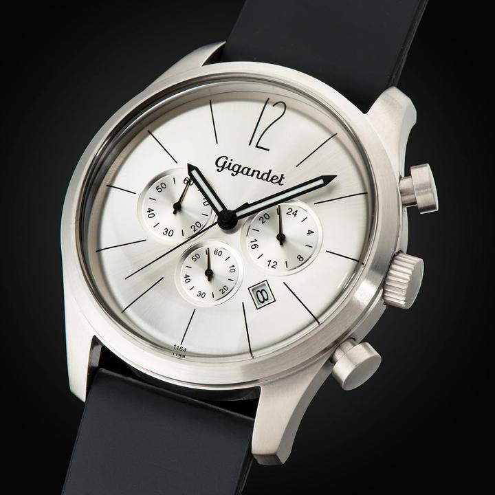 Image du produit Gigandet Chronographe d'affaires étanche 50 m avec boîtier acier inoxydable et verre minéral (Chronographe, Montre analogique)