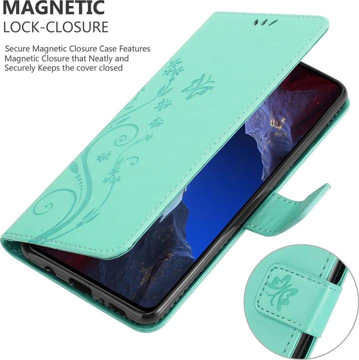 Immagine prodotto Cadorabo Custodia per Xiaomi Poco F5 Pro Flower Book (Xiaomi Poco F5 Pro)