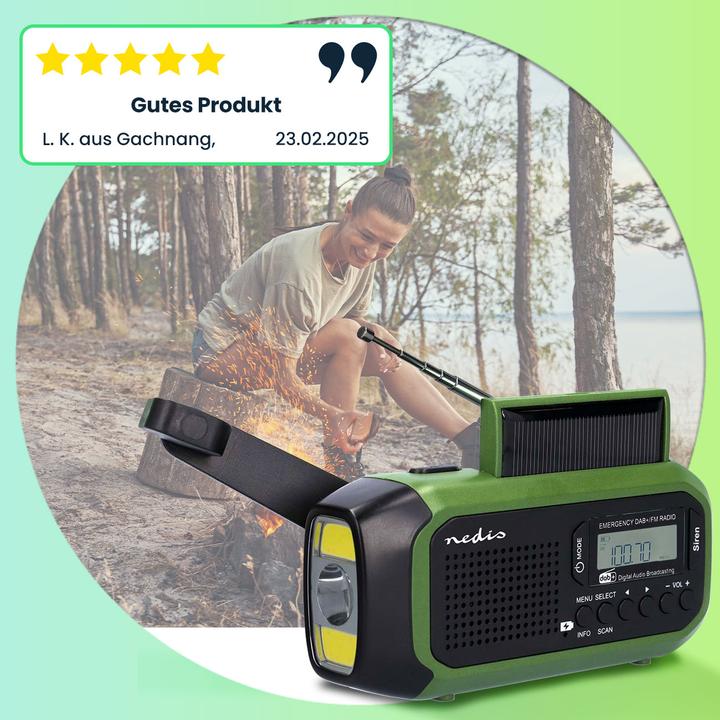 Actual product image Nedis Emergency radio (DAB+, FM)