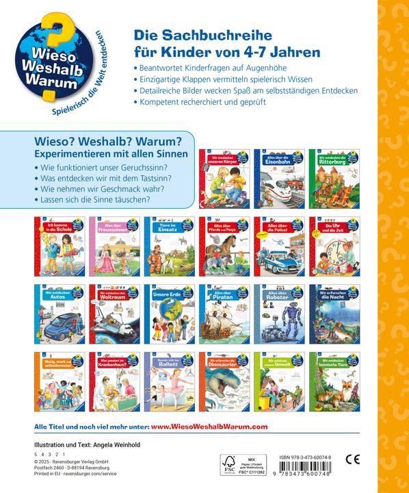 Immagine prodotto Ravensburger Wieso? Weshalb? Warum?, Band 31: Experimentieren mit allen Sinnen (Tedesco, Angela Weinhold, 2025)