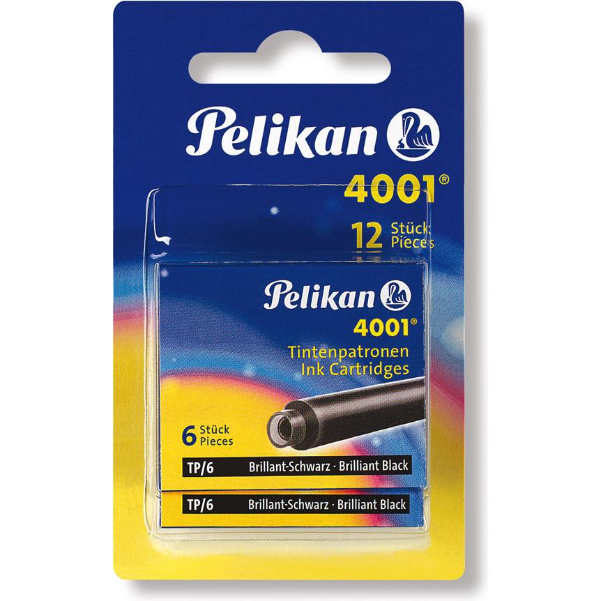 Pelikan, Ersatzpatrone, Tinte 4001 (Füllertinte, Schwarz)