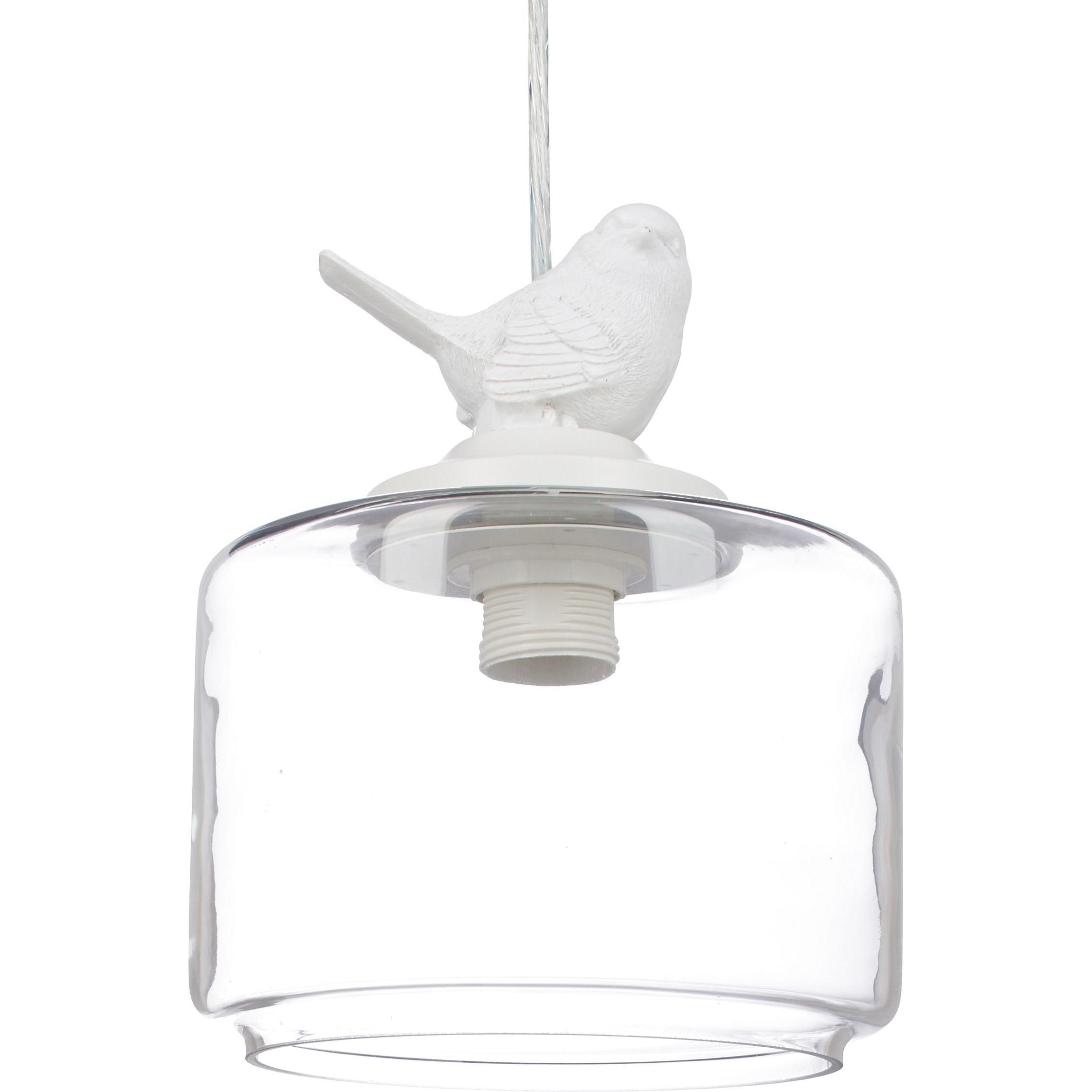 Relaxdays, Pendelleuchte, Vogelfigur (E27)