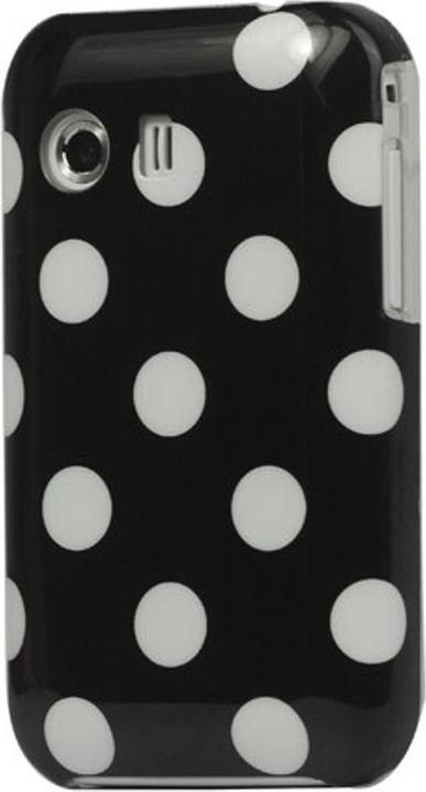 Produktbild König Design Schutzhülle Hard Case für Handy Samsung Galaxy Y S5360 schwarz / weiss (Samsung Galaxy Y S5360)