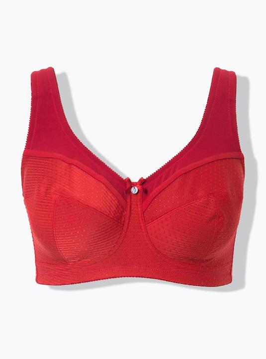 Actual product image Ulla Popken Jacquard Dot Wirefree Kelly Fit Support Bra (Single pack, 130 E)