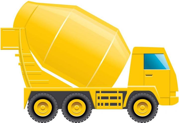 Actual product image Trenddeko Construction vehicle concrete mixer (150 x 103 cm)