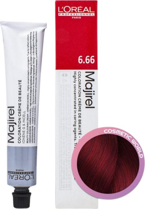 Actual product image L'Oréal Professionnel Majirouge Abs (6.66 dark blonde deep red)
