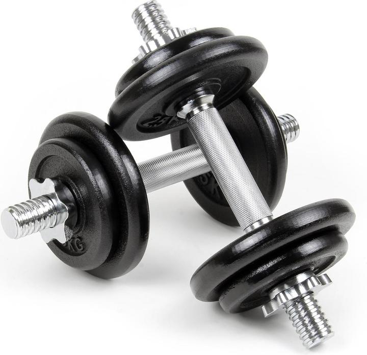 Luxtri Kurzhantel Set 20 kg Koffer Hantel Hantelset Training Gewichte Zuhause (4 x 2.5 kg)