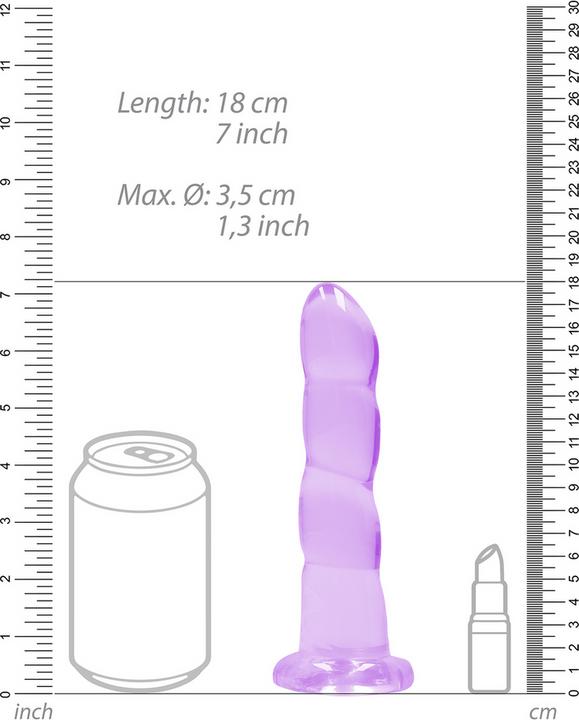 Image du produit RealRock 7" / 17cm Non Realistic Dildo Suction Cup