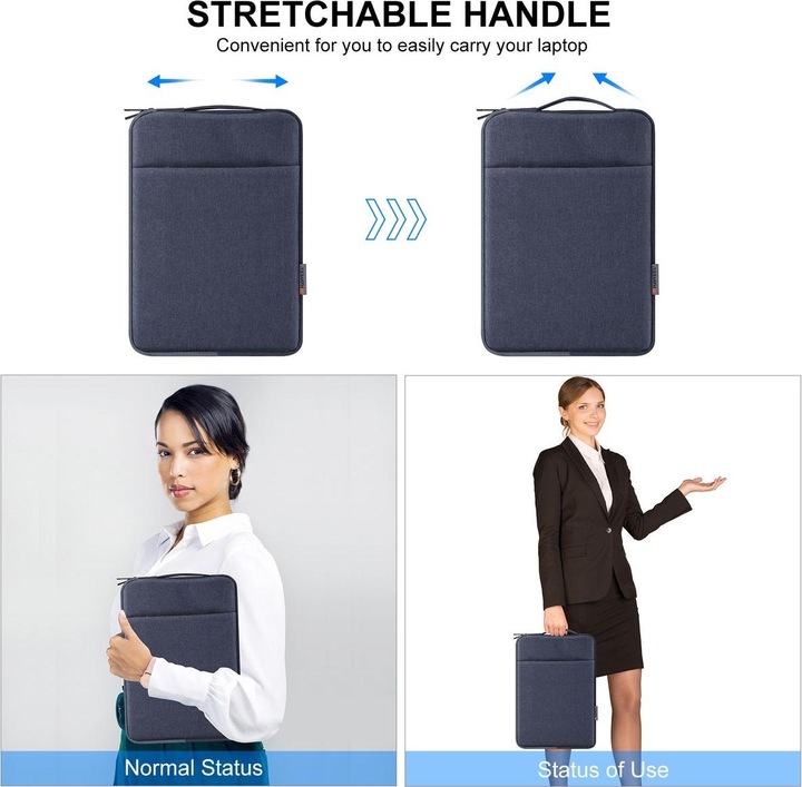 Produktbild König Design Universal Notebook Tasche 12,5 - 16,7 Zoll Trage Tasche Hülle Laptop Case Cover (16.70", Microsoft, Lenovo, ASUS, HP, Apple, Dell, Acer)
