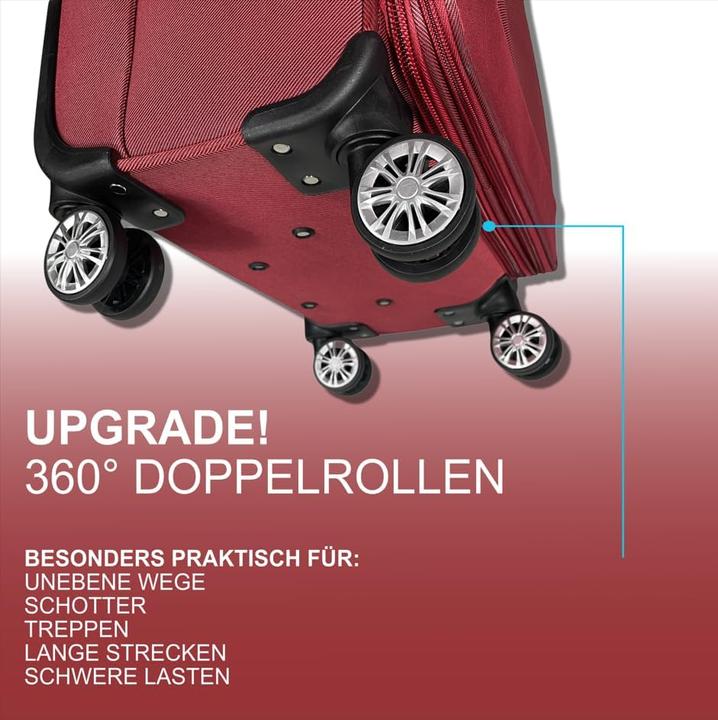 Actual product image My Travel Bag 3-piece soft-shell case set (88 l, Hand luggage (up to 50 litres), M (50 - 90l))