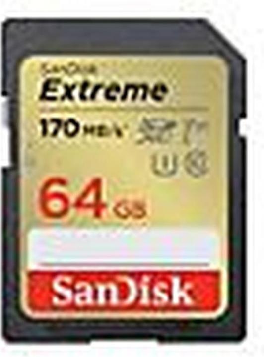 Produktbild SANDISK Extreme (64 GB, SDXC, U3, UHS-I)