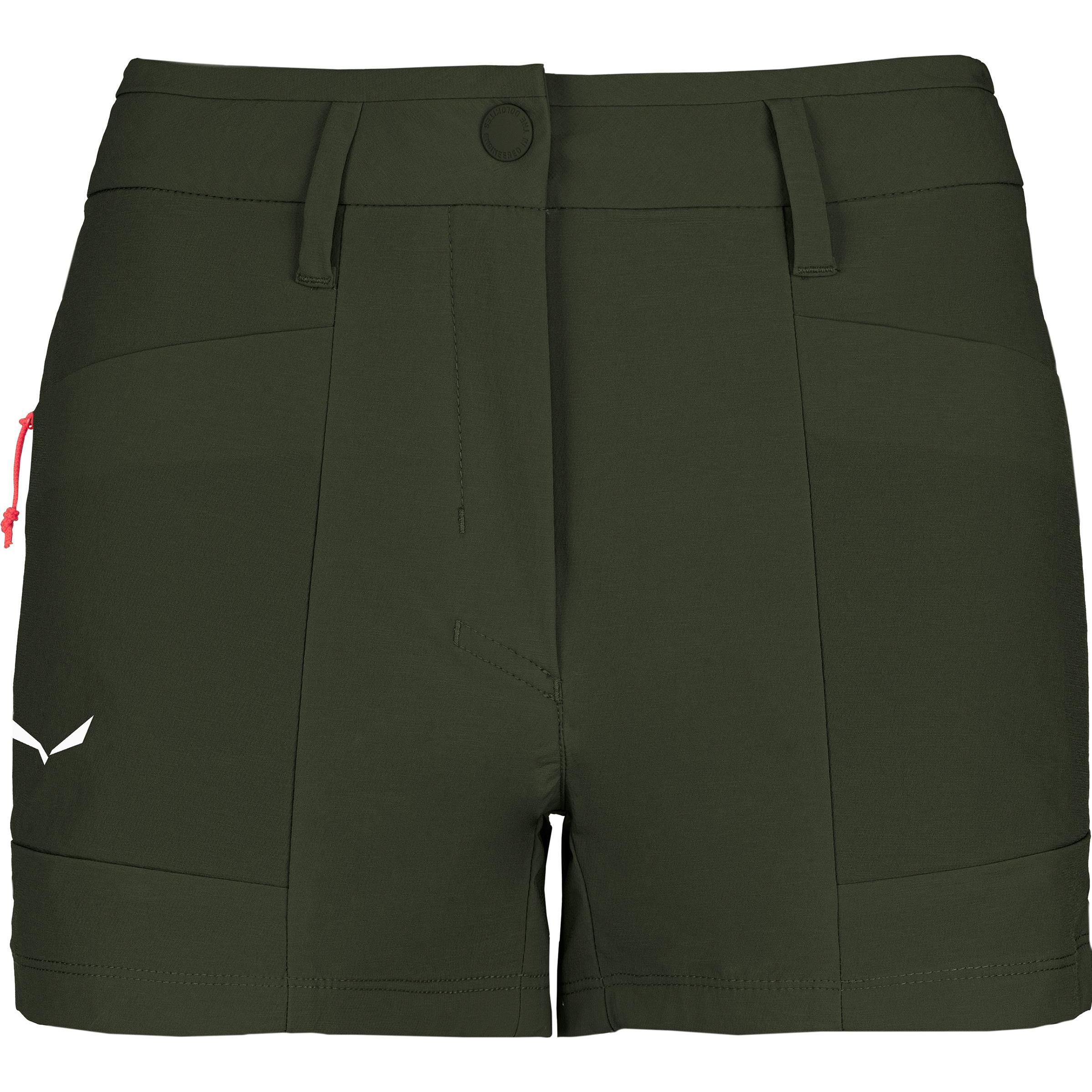 Salewa, Damen, Outdoorhose, Puez Durastretch Cargo Shorts Da (42), Grün, 42