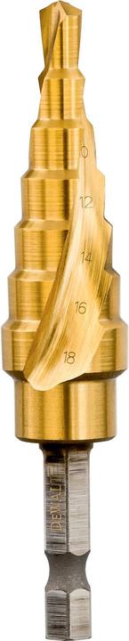 Actual product image DeWalt Extreme Impact step drill HSSG DT5027 (618 mm, extremely robust, made of one piece (6-18 mm)