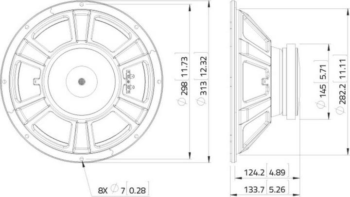 Produktbild Lavoce 12 Bassgitarrenlautsprecher Ferrit