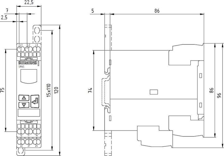 Produktbild Siemens Relay,Monitoring,Digital,Unbalance