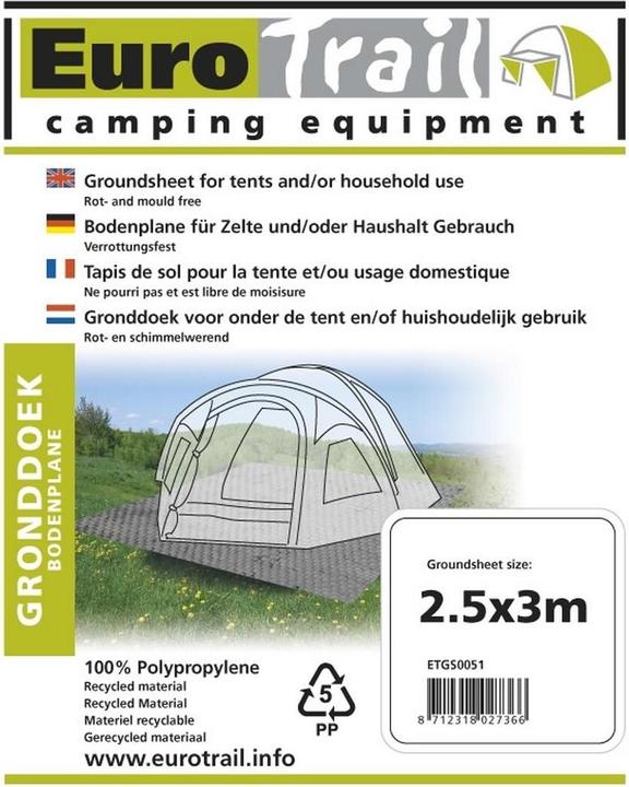 Immagine prodotto Eurotrail Pavimento della tenda ECO permeabile all'acqua/traspirante