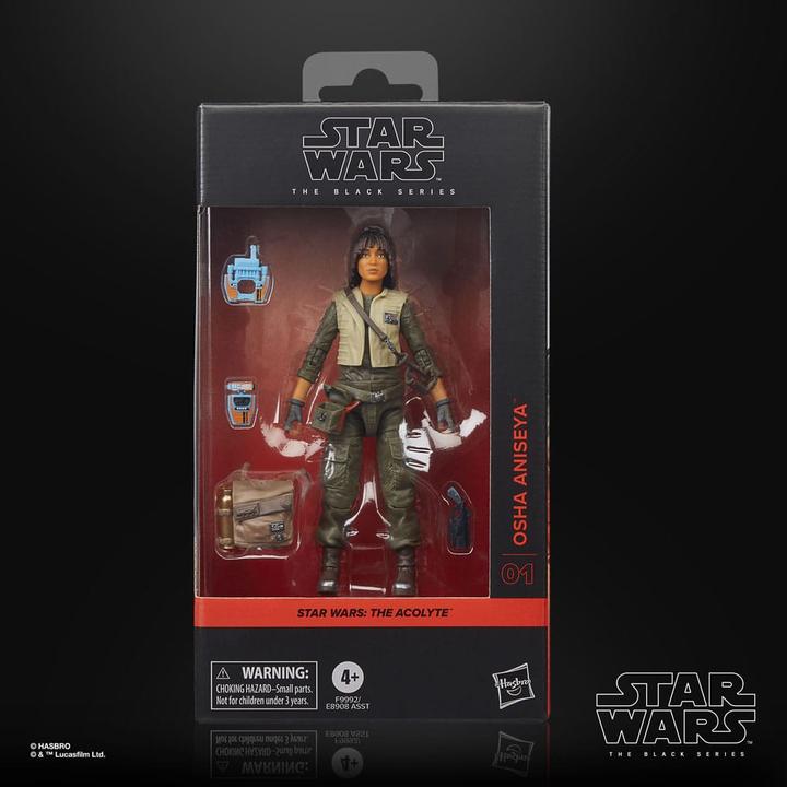 Actual product image Hasbro Star Wars: The Acolyte Black Series action figure Osha Aniseya 15 cm