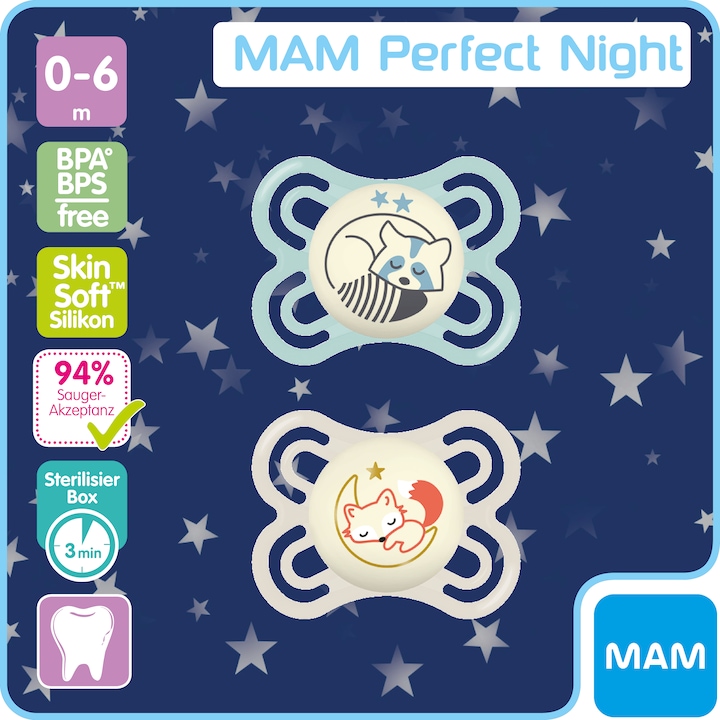 Immagine prodotto MAM Notte perfetta (2 x, dalla nascita)