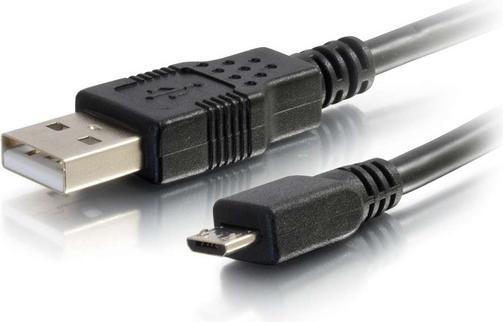 Produktbild C2G 0,9 m (3ft) USB 2.0 A zu Micro-B-Kabel M/M - Schwarz (0,9m) (0.90 m, USB 2.0)