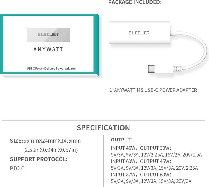 Produktbild Elecjet MagSafe zu (USB Typ-C, 11.50 cm)