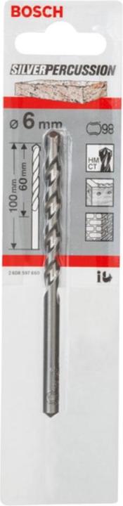 Produktbild Bosch Professional Zubehör Betonbohrer CYL-3, 6 x 60 x 100 mm, d 5,5 mm, 1er-Pack (6 mm)