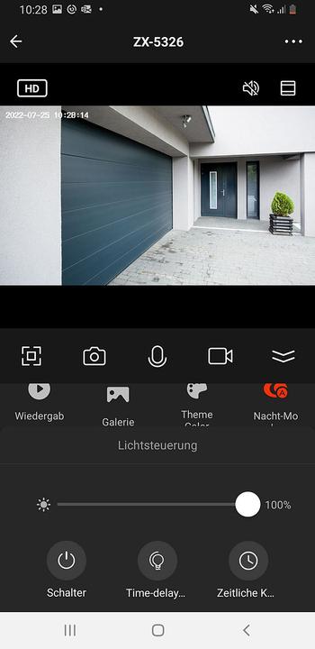 Actual product image VisorTech 2K camera with 2 LED spotlights (2304 x 1296 Pixels)