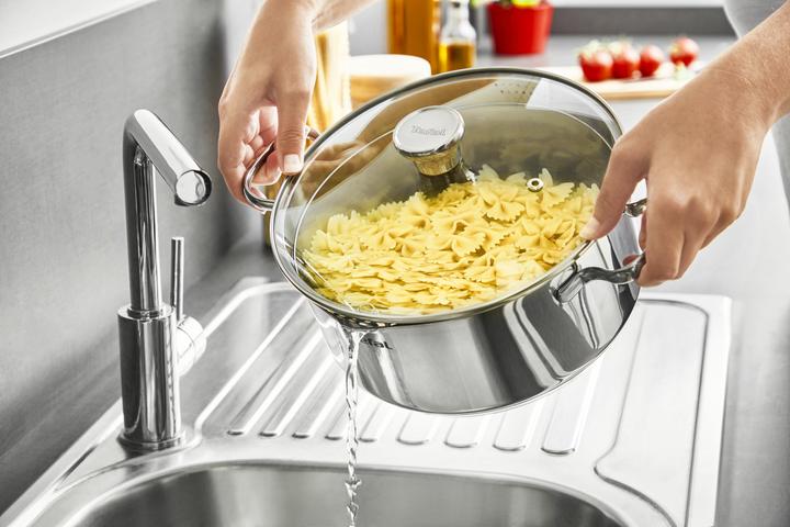 Productafbeelding Tefal Duetto steelpan 20cm w. deksel (20 cm, Steelpan, Roestvrij staal)