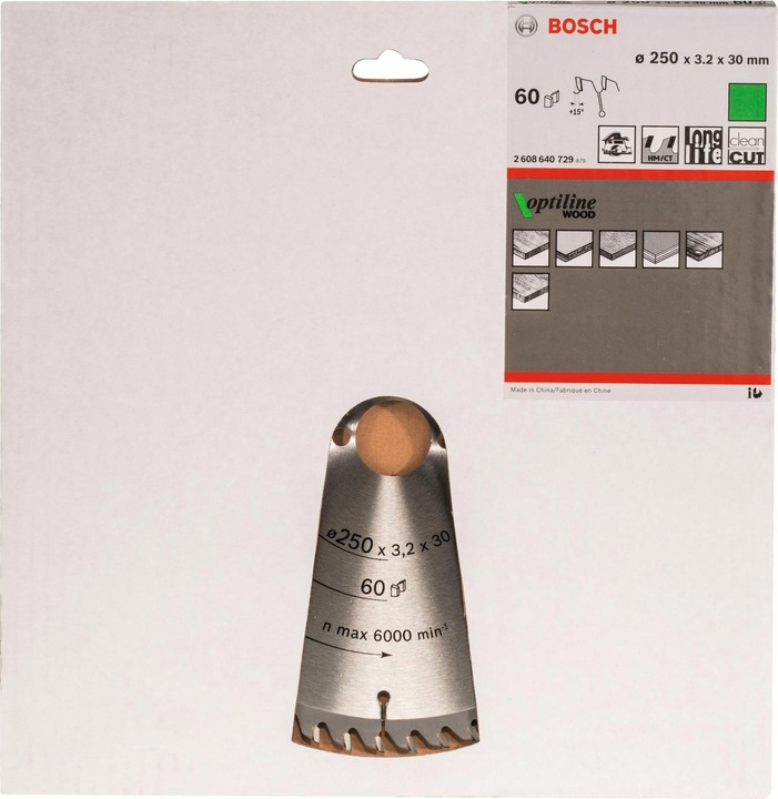 Immagine prodotto Bosch Professional Zubehör Lama circolare per legno PRO, 250 x 3,2 x 30 mm
