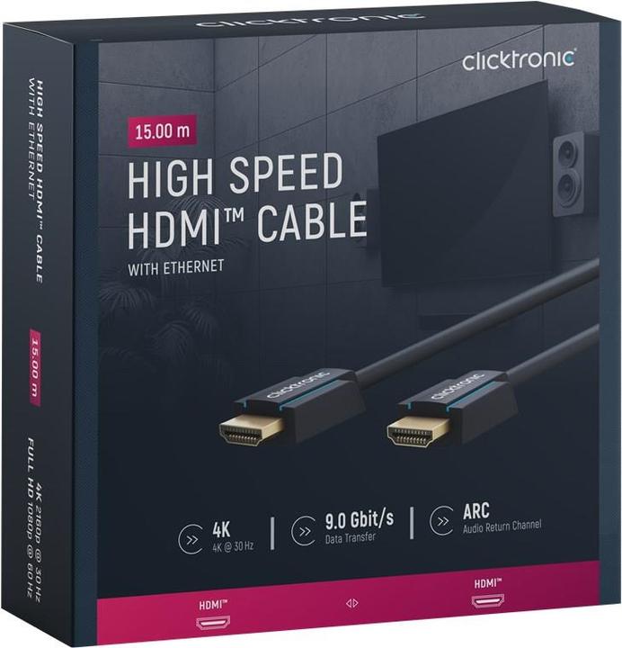 Immagine prodotto clicktronic HDMI (Typ A) — HDMI (Typ A) (15 m)
