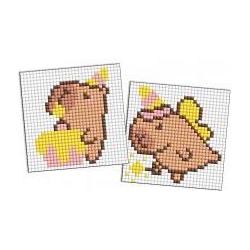 Ideyka Diamantmosaik Kinder - Capybara spielt 9x9cm