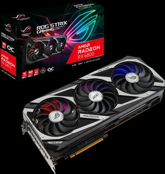 Image du produit ASUS Radeon ROG STRIX RX 6800 O16G GAMING (16 Go)