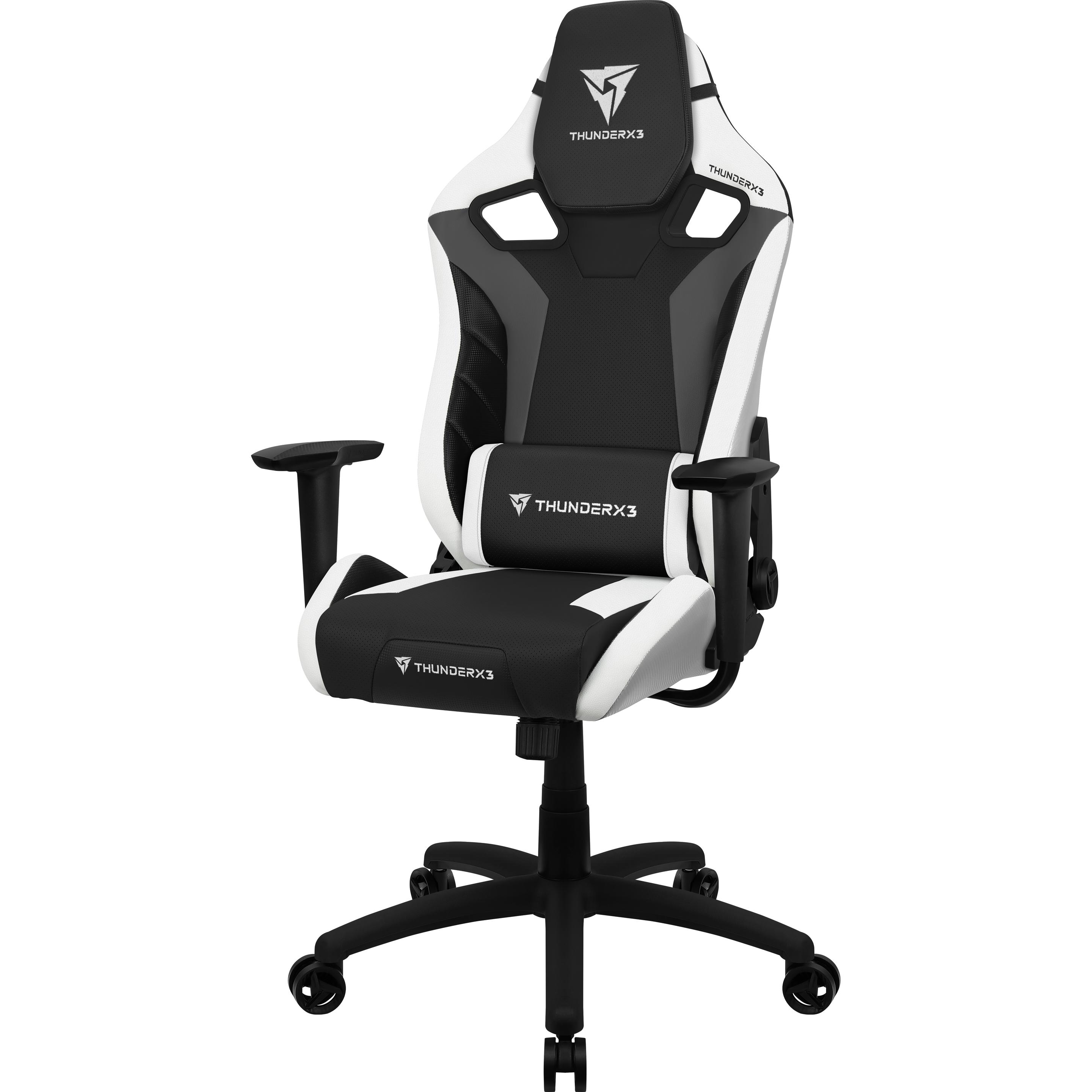 Thunder X3 Fauteuil compatible XC3 (Noir/Blanc), Gaming Stuhl, Schwarz, Weiss