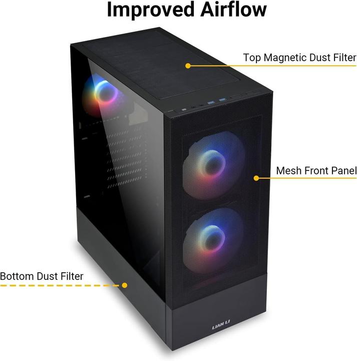 Actual product image Lian-Li LANCOOL 205 Mesh C Midi Tower (ATX, Mini-ITX, mATX)