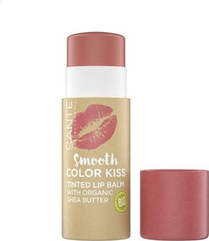 Produktbild Sante Lippenstift Smooth Color Kiss 01 Soft Coral (Lippenpflege getönt, 7 ml)